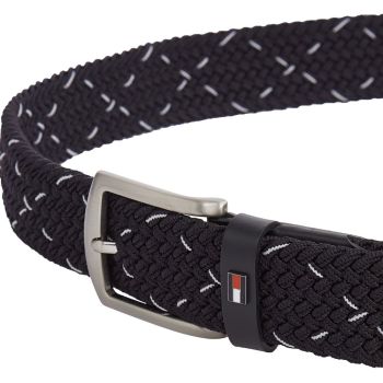 Tommy Hilfiger Elastischer geflochtener Gürtel - Marineblau