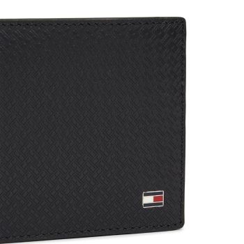 Tommy Hilfiger Mini Portfel wytłaczany - Czarny