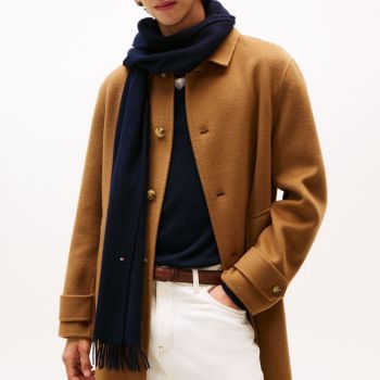 Tommy Hilfiger Kasjmier Sjaal - Blauw