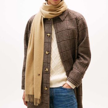 Tommy Hilfiger Flaggen-Kaschmirschal - Kamel