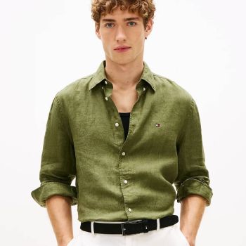Tommy Hilfiger Linen Shirt - Green