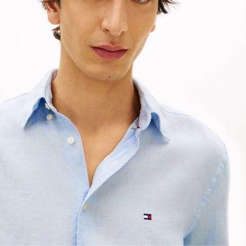 Tommy Hilfiger Linen Shirt - Light Blue