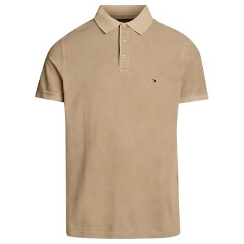 Tommy Hilfiger Polo mit Stückfärbung - Beige