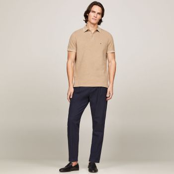 Tommy Hilfiger Polo mit Stückfärbung - Beige