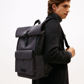 Tommy Hilfiger Rolltop-Rucksack - Anthrazitgrau