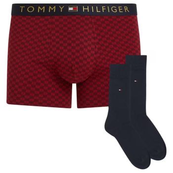 Tommy Hilfiger Trunk & Sock Set - Red