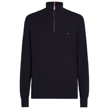 Tommy Hilfiger Structure Half-Zip Pullover - Navy