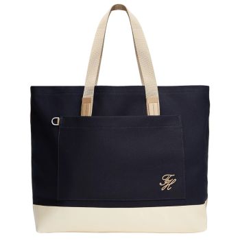 Tommy Hilfiger Summer Canvas Tote Bag - Blue