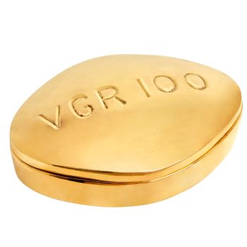 Jonathan Adler Viagra Brass Pill Box