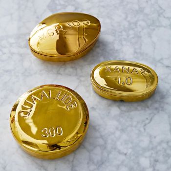 Jonathan Adler Viagra Brass Pill Box