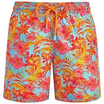 Vilebrequin Badeshorts Tahiti Flowers - Hellblau