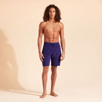 Vilebrequin Frottee-Bermuda-Shorts - Marineblau