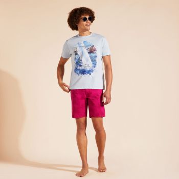Vilebrequin T-shirt White Sailing Boat - Blau