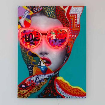 Locomocean Chic Woman Wandkunst
