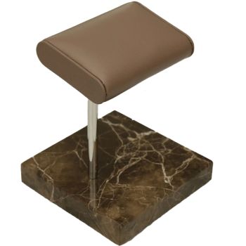 Single Watch Stand Classic - Brown Saffiano