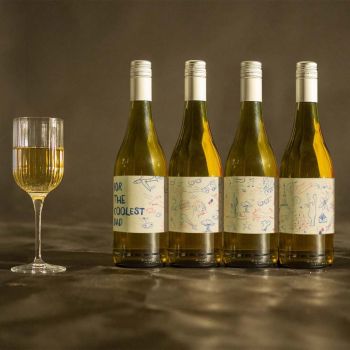 Personalisierter Wein - Quartett Doodle