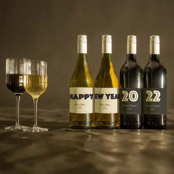 Personalisierter Wein - Quartett Modern