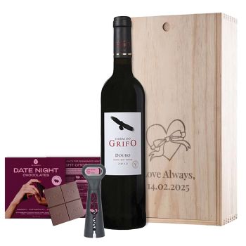 Wein Date Night Valentines Box