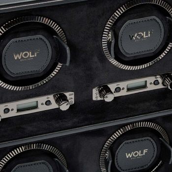 WOLF British Racing 6 Stück Uhrenbeweger - Schwarz