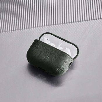 Woolnut Lederetui Für AirPods Pro 3 - Grün