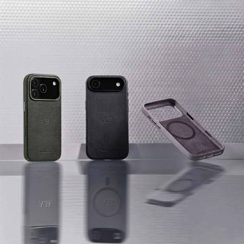 Woolnut Lederhülle Für iPhone 17 Pro Max - Schwarz