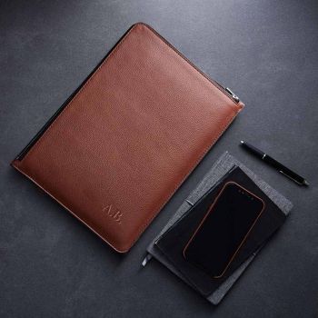 Woolnut Leder-Folio Für 13-/14-Zoll MacBook – Cognac