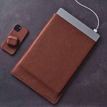 Woolnut Lederhülle Für 14-Zoll MacBook Pro – Cognac