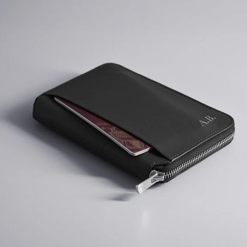 Woolnut Leder Reisefolio - Schwarz