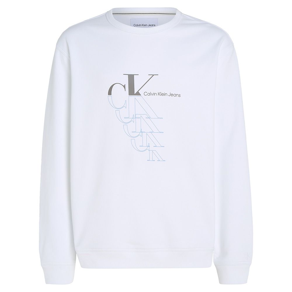 Calvin Klein Monogram Logo Sweatshirt - Wit