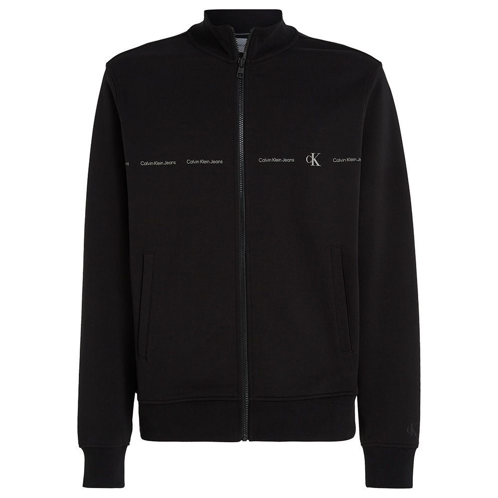 Calvin Klein Zipped Jersey Jacket - Black