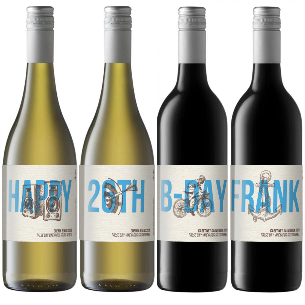 Personalisierter Wein - Quartett Hobbies