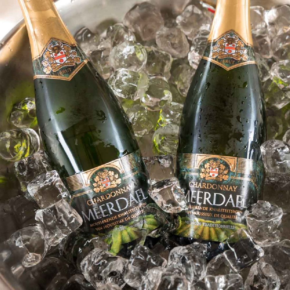 Mousseux - - CAPSULE - CHARDONNAY MEERDAEL _ vert foncé et or