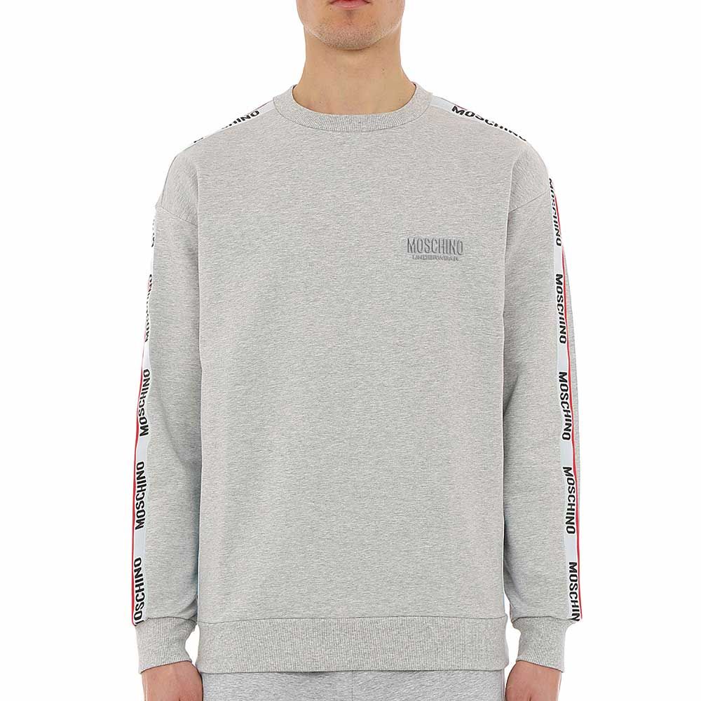 Moschino Sweatshirt Logo Trim - Grey