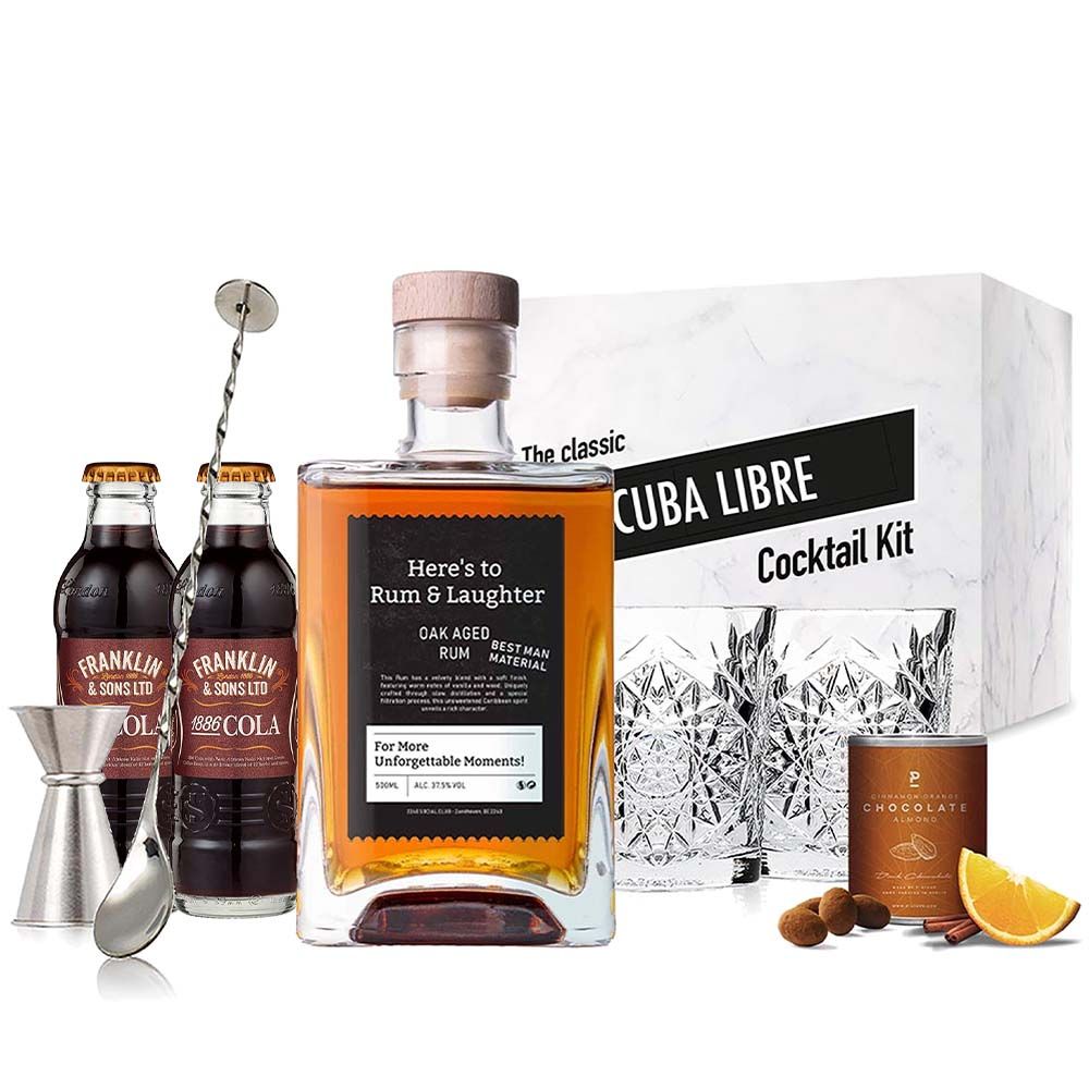 Personalised Cuba Libre Cocktail Set