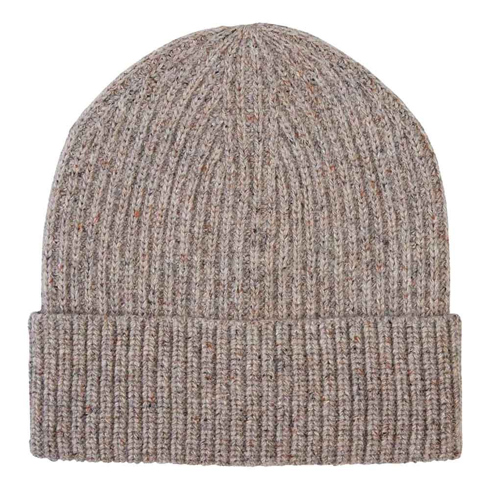 Profuomo Donegal Wool Knitted Hat - Grey
