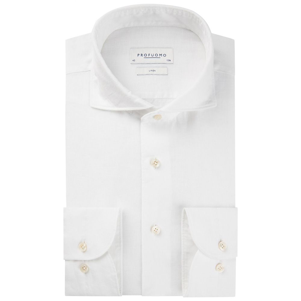 Profuomo Linen Shirt - White