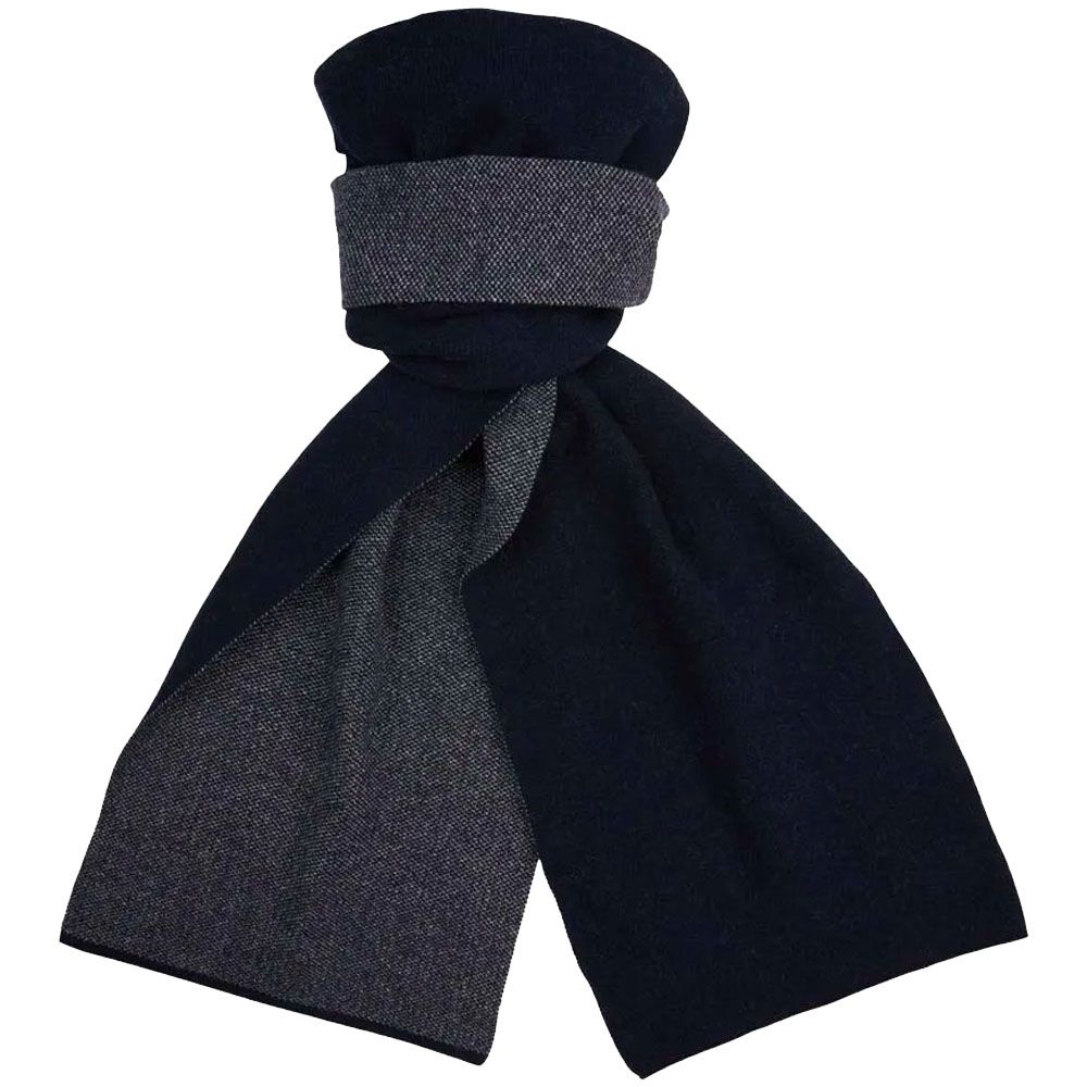 Profuomo gestrickte Schal aus Wolle und Kaschmir - Marineblau