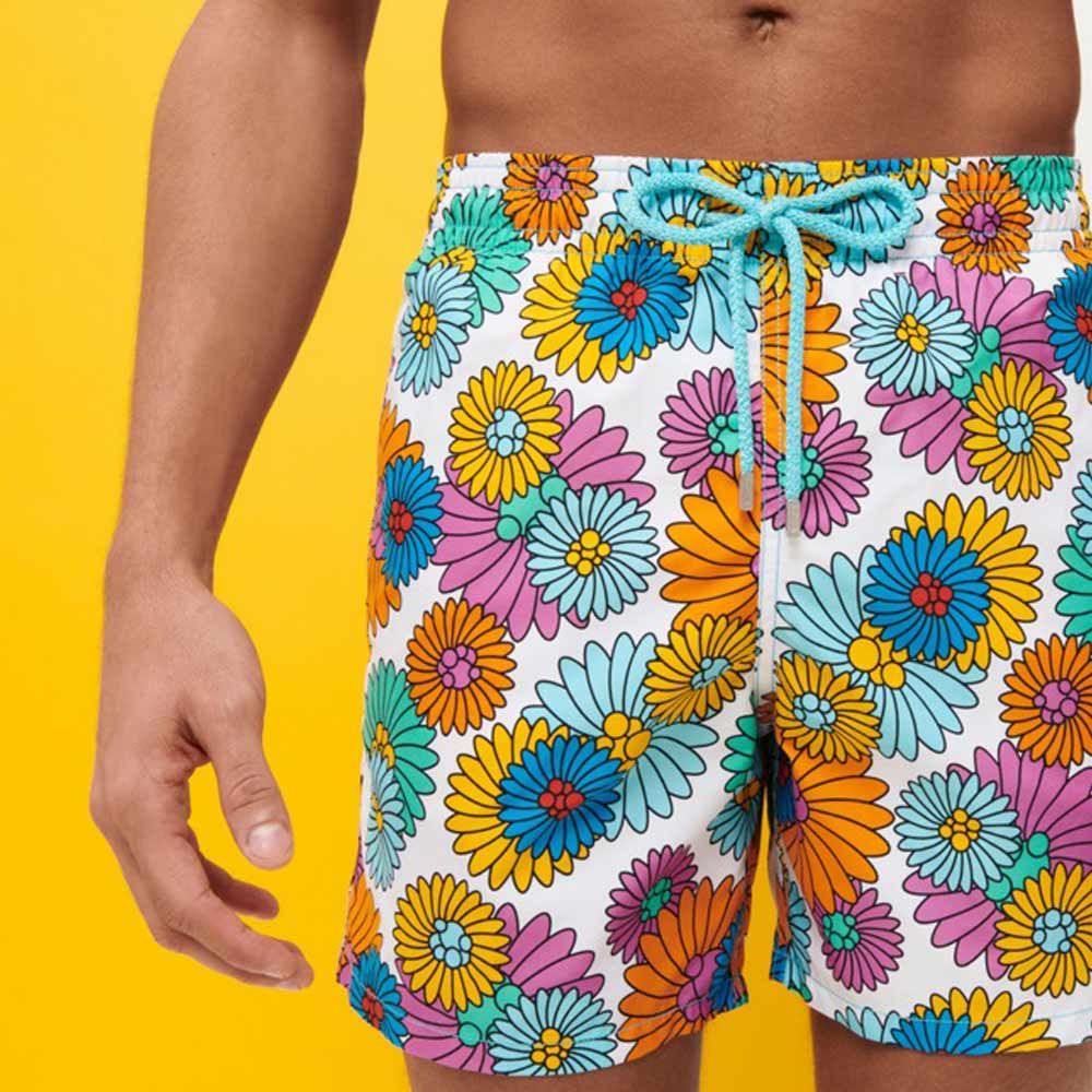 Jupe mi-longue en coton avec broderie ajourée