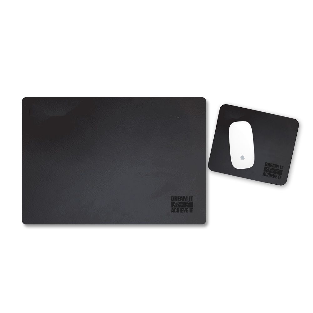 Leather Desktop Essentials Set - Black