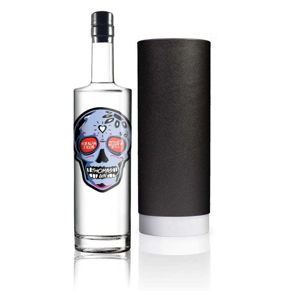 Personalised Gin - Skull Neon
