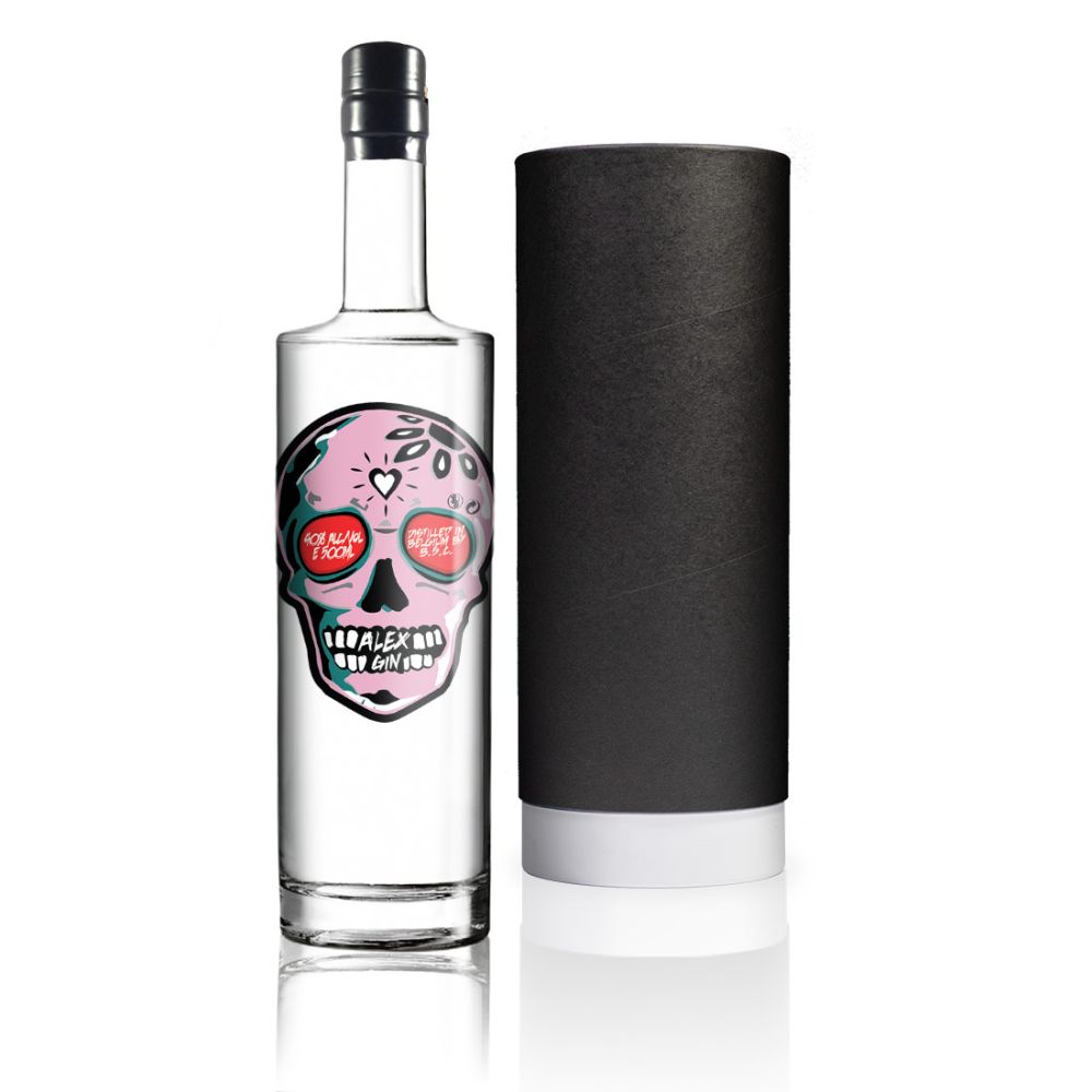 Personalised Gin - Skull Pink
