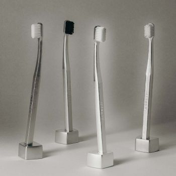 Aurezzi Supporto per spazzolino da denti - Argento