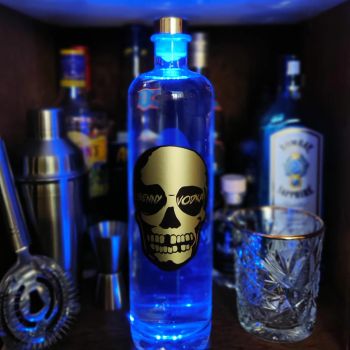 Personalised Premium Vodka - Golden Skull