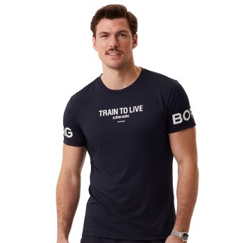 Björn Borg Borg Grafik-T-Shirt - Marineblau