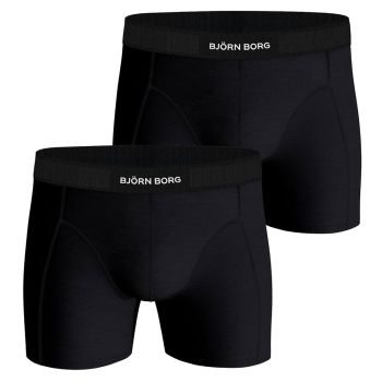 Björn Borg Premium Katoenen Stretch Boxershort 2-Pack - Zwart