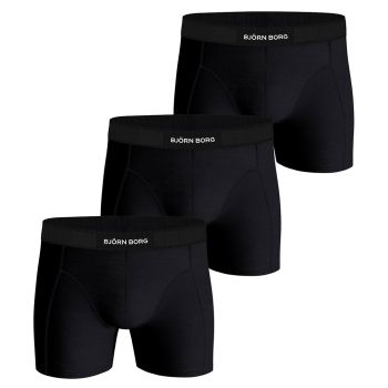 Björn Borg Premium Cotton Stretch Boxershort 3-Pack - Black