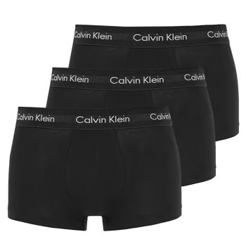 Calvin Klein Baumwoll-Boxershort 3er-Pack - Schwarz