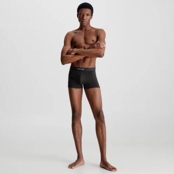 Calvin Klein Boxer con icona in rilievo - Nero