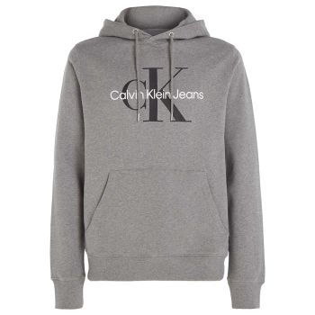Calvin Klein Sweat À Capuche Avec Logo - Gris