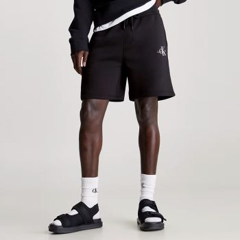 Calvin Klein Pantaloni corti da jogging in pile - Nero
